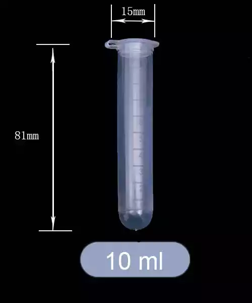 10ml centrifuge tube size details