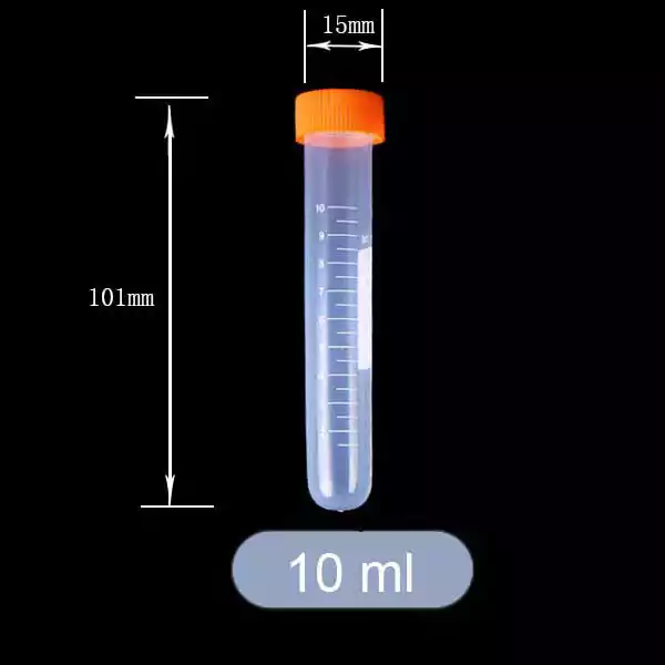 10ml Centrifuge Tube size details