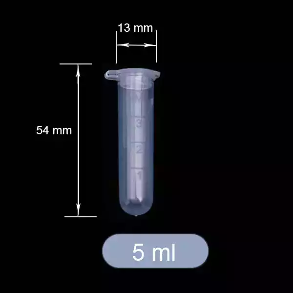 5ml centrifuge tube size details