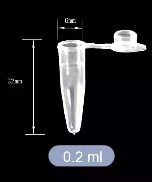 0.2ml centrifuge tube size details