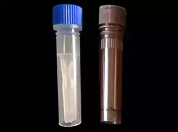 0.5 ml Cryovial Tubo largo de fondo plano