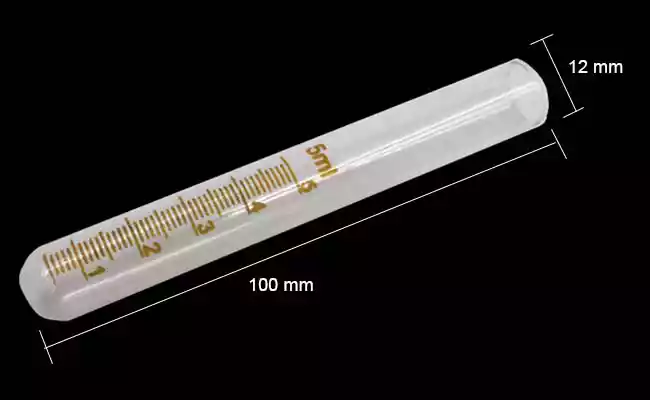 5 ml Graduated Glass Test Tube