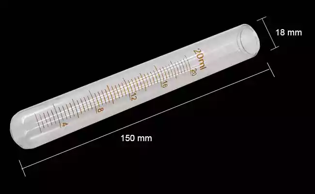 20 ml Graduated Glass Test Tube