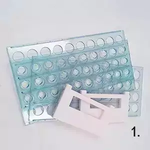 How to install the removable plastic test tube rack-step1