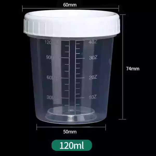 120 ml measuring cup,white cap