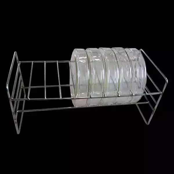 Petri Dish Rack Stainless Steel