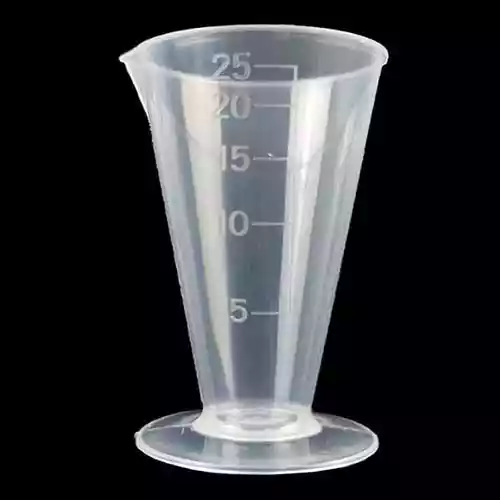 25 ml Plastic Conical Graduated cylinder