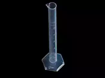 Plastic Graduated Cylinder with Carved Scale