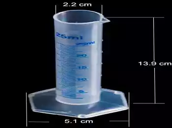 25 ml Plastic Graduated Cylinder