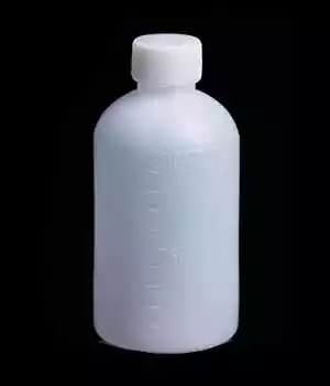 100 ml Frasco reactivo de plastico boca estrecha