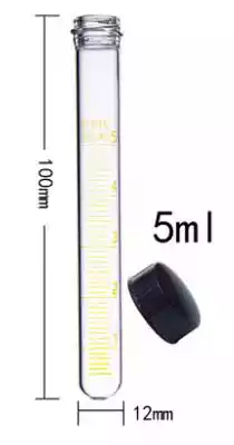 Screw Cap Test Tubes Size Details