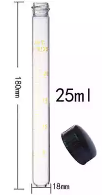 Screw Cap Test Tubes Size Details