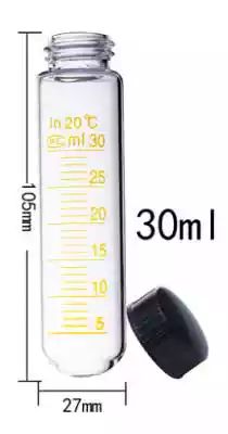 Screw Cap Test Tubes Size Details